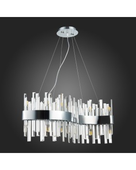 SL1160.113.12 Светильник подвесной ST-Luce Хром/Хром, Прозрачный G9 12*5W BAFO-foto5