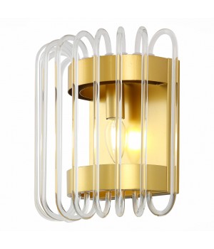 SL1228.201.01 Бра ST-Luce Золотистый/Прозрачный E14 1*40W GROSSETO-foto3