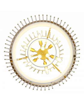 SL1352.203.09 Люстра подвесная ST-Luce Золотистый/Белый, Прозрачный E14 9*40W Aversa-foto5