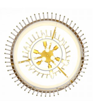 SL1352.203.09 Люстра подвесная ST-Luce Золотистый/Белый, Прозрачный E14 9*40W Aversa-foto5