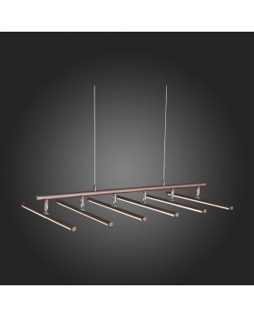 SLD003.303.06 Люстра подвесная ST-Luce Кофейный/Белый LED 6*8W 4000K PIACOD-foto4