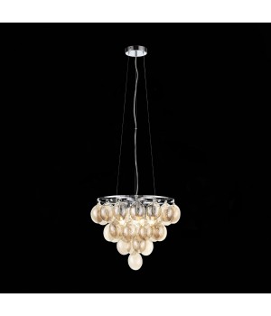 SL432.203.05 Светильник подвесной ST-Luce Хром/Коньячный E27 5*60W SOSPIRO-foto11