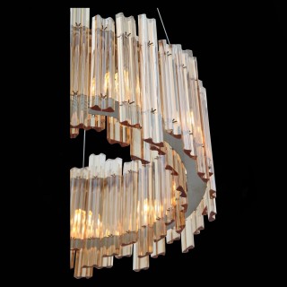 SL400.103.09 Люстра подвесная ST-Luce Хром/Янтарный G9 9*5W VERSITA-foto6