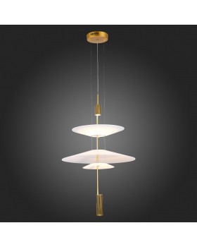 SL6101.213.01 Люстра подвесная ST-Luce Золотистый/Белый LED 1*15W 3000K Isola-foto7