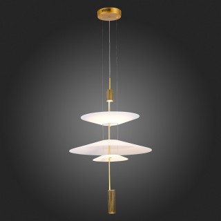 SL6101.213.01 Люстра подвесная ST-Luce Золотистый/Белый LED 1*15W 3000K Isola-foto7