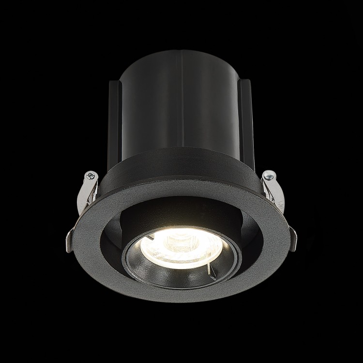 ST702.348.12 Св-к встр. Черный LED 1*12W 4000K 900Lm Ra80 24° IP20 D90xH92 180-240V ST702