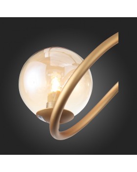 SL1502.203.08 Светильник подвесной ST-Luce Золотистый/Янтарный G9 8*5W LEGATEZZA-foto5