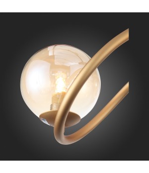 SL1502.203.08 Светильник подвесной ST-Luce Золотистый/Янтарный G9 8*5W LEGATEZZA-foto5