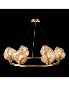 SL1175.303.06 Люстра подвесная ST-Luce латунь/янтарный E14 6*40W Portici-foto7