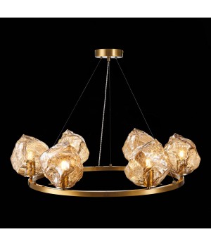 SL1175.303.06 Люстра подвесная ST-Luce латунь/янтарный E14 6*40W Portici-foto7