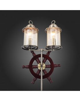 SL150.305.02 Торшер ST-Luce Бронза, коричневый/Прозрачный с эфектом трещин E27 2*40W VOLANTINO-foto6