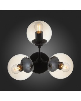 SL549.411.03 Бра ST-Luce Черный/Янтарный E27 3*40W STAMPO-foto7