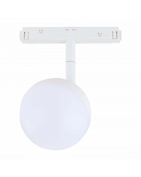ST358.546.07 Магнитный трековый светильник белый LED 1*7W 4000K 520Lm Ra>80 120° IP20 L120xW90xH192 48V PIBOLE-foto3