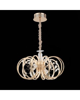 SL923.203.12 Люстра подвесная ST-Luce Золотистый, Прозрачный/Белый LED 1*70W 4000K OTTAVO-foto4