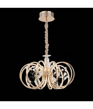 SL923.203.12 Люстра подвесная ST-Luce Золотистый, Прозрачный/Белый LED 1*70W 4000K OTTAVO-foto4