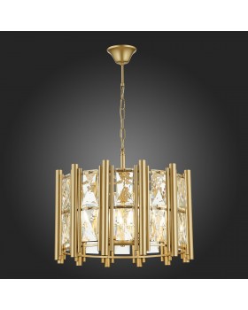 SL1623.203.06 Люстра подвесная ST-Luce шампань/шампань, прозрачный E14 6*40W CORSIA-foto6