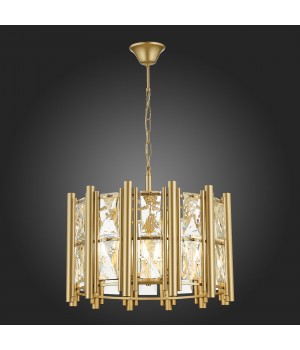 SL1623.203.06 Люстра подвесная ST-Luce шампань/шампань, прозрачный E14 6*40W CORSIA-foto6