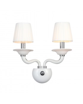 SL1112.501.02 Бра ST-Luce Хром, Белый/Белый E14 2*40W SERENATTA-foto2