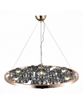 SL1510.203.07 Люстра подвесная ST-Luce Французское золото/Дымчатый G9 7*5W Olmi-foto4