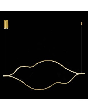 SL6106.203.65 Светильник подвесной ST-Luce Золотистый/Белый LED 1*65W 4000K Cortile-foto4