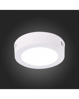 ST112.532.06 Светильник настенно-потолочный Белый LED 1*6W 3000K 330Lm Ra80 120° IP20 D110xH28 90-265V NUBES-foto5