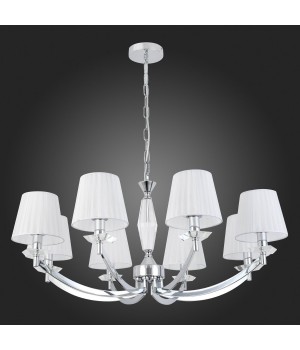 SL1756.103.08 Светильник подвесной ST-Luce Хром/Светло-серый E14 8*40W BELLO-foto4