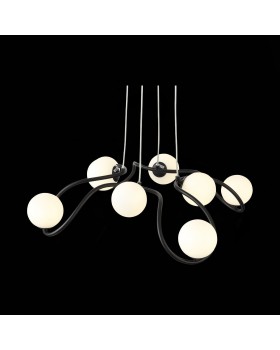 SL1502.403.08 Светильник подвесной ST-Luce Черный/Белый G9 8*5W LEGATEZZA-foto7