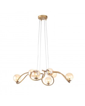 SL1502.203.08 Светильник подвесной ST-Luce Золотистый/Янтарный G9 8*5W LEGATEZZA-foto14