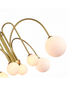 SL1204.202.08 Люстра потолочная ST-Luce Золотистый/Белый G9 8*5W JINETO-foto3