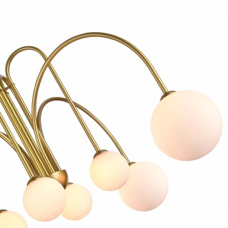 SL1204.202.08 Люстра потолочная ST-Luce Золотистый/Белый G9 8*5W JINETO-foto3