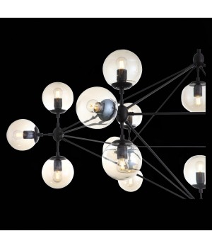 SL549.403.21 Люстра потолочная ST-Luce Черный/Янтарный E27 21*40W STAMPO-foto6