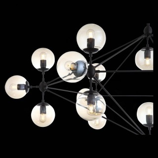 SL549.403.21 Люстра потолочная ST-Luce Черный/Янтарный E27 21*40W STAMPO-foto6