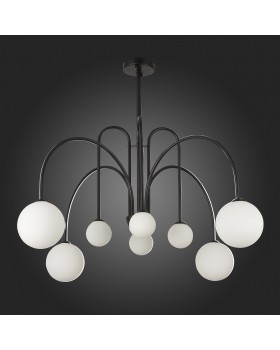 SL1204.402.08 Люстра потолочная ST-Luce Черный/Белый G9 8*5W JINETO-foto4