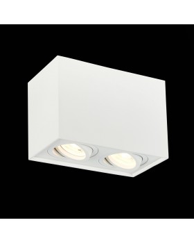 ST109.507.02 Светильник потолочный Мат. белый GU10 2*50W L181xW100xH123 220V Без ламп QUADRUS-foto3
