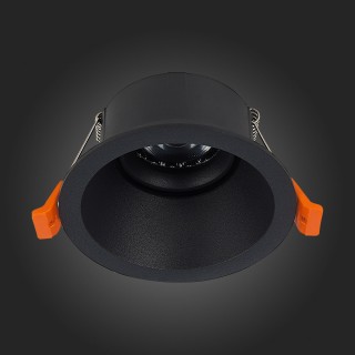 ST207.408.01 Св-к встр. Мат. черный GU10 1*50W  D103xH52 220V Без ламп GROSI-foto8