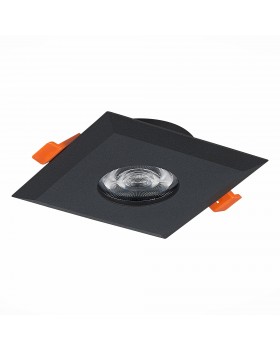 ST204.408.01 Св-к встр. Мат. черный GU10 1*50W  L94xW94xH25 220V Без ламп QUOSIS-foto2
