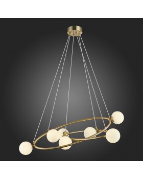 SL1508.203.07 Люстра подвесная ST-Luce Золотистый/Белый G9 7*5W RIALTO-foto5