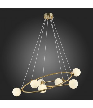 SL1508.203.07 Люстра подвесная ST-Luce Золотистый/Белый G9 7*5W RIALTO-foto5