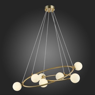 SL1508.203.07 Люстра подвесная ST-Luce Золотистый/Белый G9 7*5W RIALTO-foto5