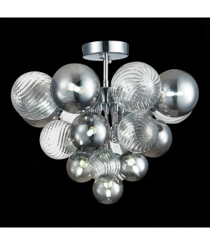 SL1124.102.10 Люстра потолочная ST-Luce Хром/Дымчатый,Прозрачный G9 10*5W (из 2-х коробок) VINETTO-foto9