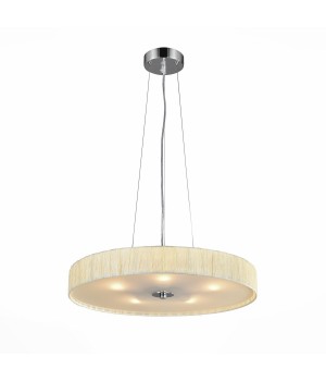 SL357.503.05 Светильник подвесной ST-Luce Хром/Слоновая Кость E27 5*40W RONDELLA-foto2