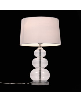 SL970.104.01 Прикроватная лампа ST-Luce Хром, Прозрачное стекло/Белый E27 1*60W (из 2-х коробок) AMPOLLA-foto4