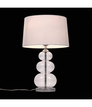 SL970.104.01 Прикроватная лампа ST-Luce Хром, Прозрачное стекло/Белый E27 1*60W (из 2-х коробок) AMPOLLA-foto4