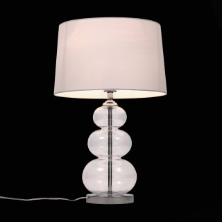 SL970.104.01 Прикроватная лампа ST-Luce Хром, Прозрачное стекло/Белый E27 1*60W (из 2-х коробок) AMPOLLA-foto4