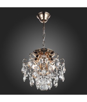 SL846.202.03 Люстра подвесная ST-Luce Золотистый/Прозрачный E14 3*40W ORECCHINI-foto6