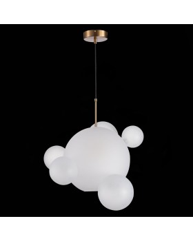 SL1133.513.01 Светильник подвесной ST-Luce Латунь/Белый E27 1*60W BOPONE-foto4