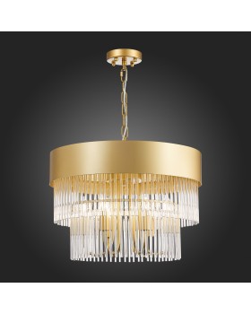 SL1225.203.06 Люстра подвесная ST-Luce Золотистый/Золотистый, Прозрачный E14 6*40W CONTATTO-foto5