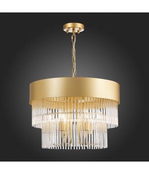 SL1225.203.06 Люстра подвесная ST-Luce Золотистый/Золотистый, Прозрачный E14 6*40W CONTATTO-foto5