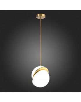 SL1164.303.01 Светильник подвесной ST-Luce Латунь/Белый E27 1*60W LAICO-foto7