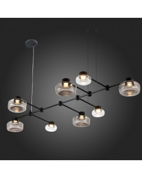 SL6005.403.08 Светильник подвесной ST-Luce Черный/Дымчатый, Прозрачный LED 8*3W 3000K Vallo-foto6